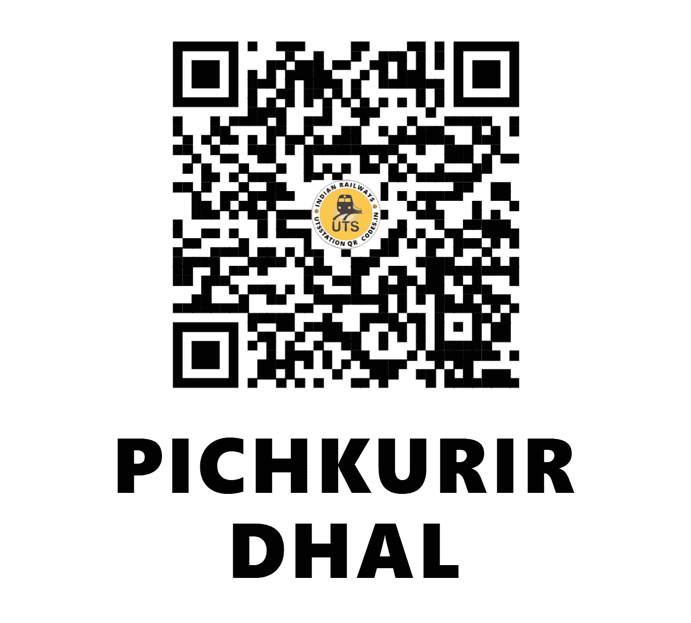 UTS QR Code for PICHKURIR DHAL - PCQ (ER - WEST BENGAL)